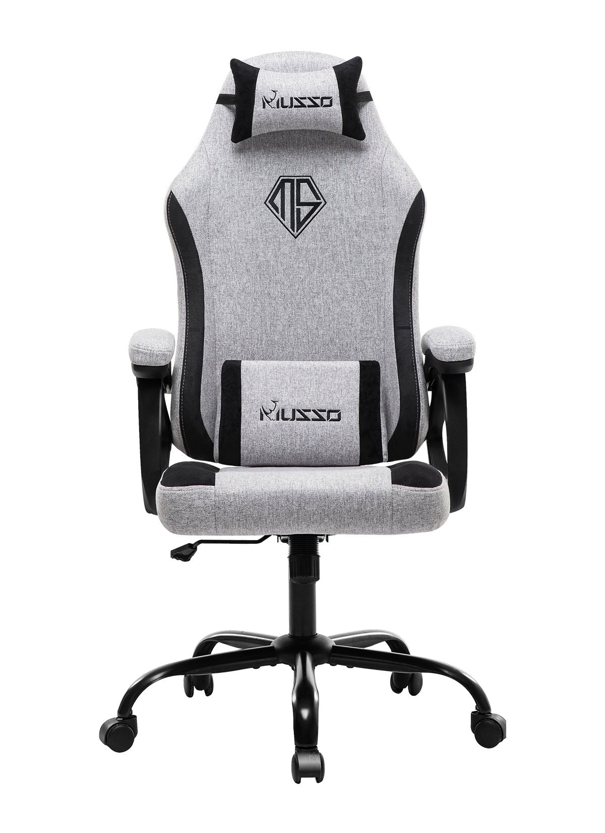 MUSSO Aeolus Series Fabric Computer Gaming Chair Navigator 109B L SIZE Light Grey L(150cm-180cm) ≤150KG