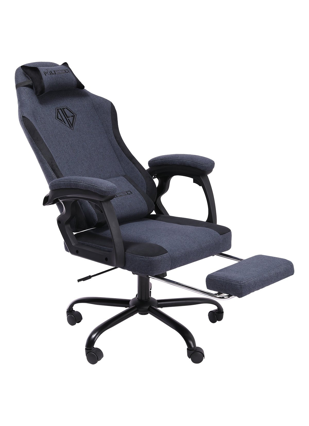 MUSSO Aeolus Series Fabric Computer Gaming Chair Navigator Na May Footrest 109B-F L SIZE
