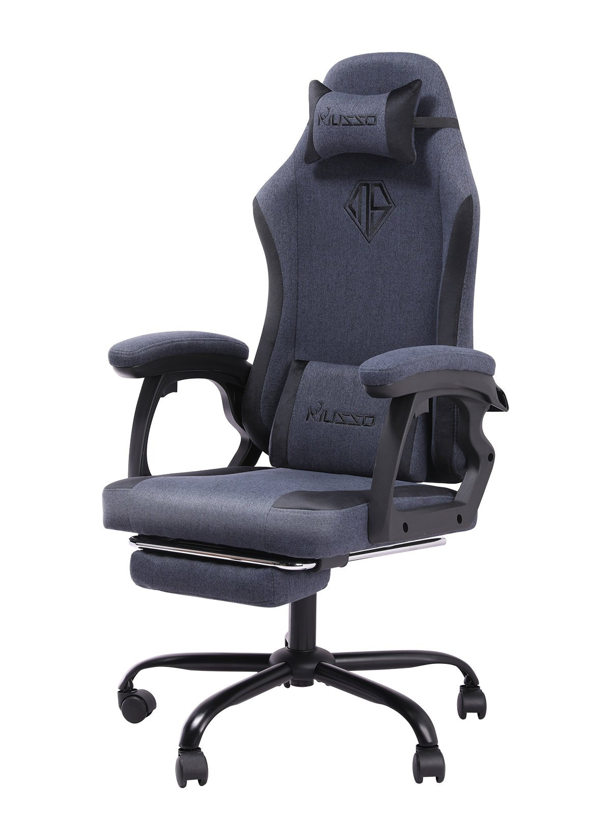 MUSSO Aeolus Series Fabric Computer Gaming Chair Navigator Na May Footrest 109B-F L SIZE