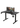 MUSSO RG75 Split Electric Height-Adjustable Gaming Desk, Carbon Fiber, Monitor Arm Compatible