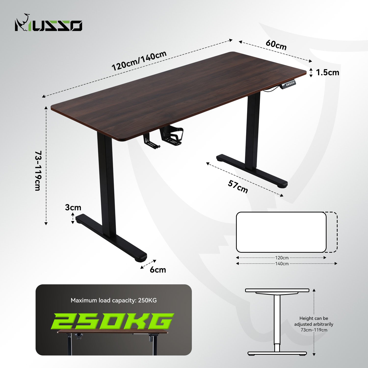 MUSSO RO3 Height Adjustable Standing Desk Ergonomic Sit Stand Desk Mod musso-ro3-height-adjustable-standing-desk-ergonomic-sit-stand-desk-mod