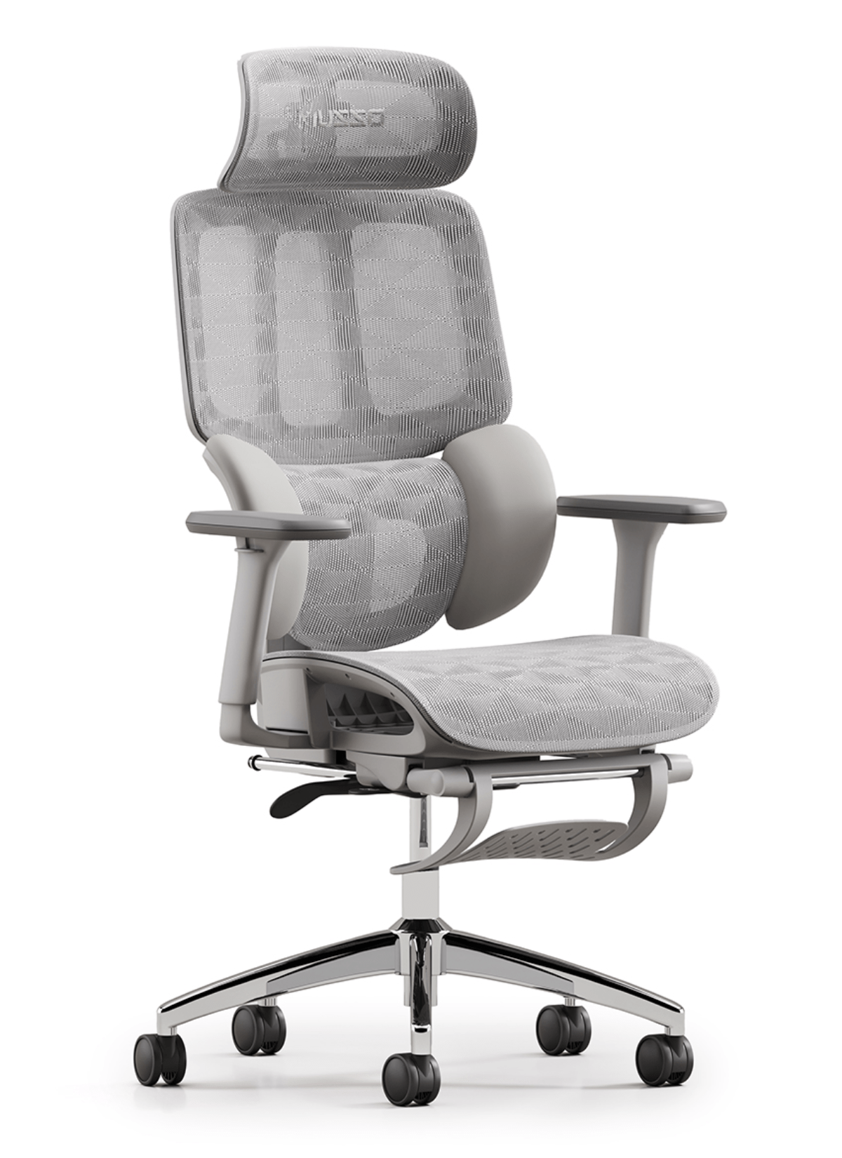 MUSSO H80 Classic Ergo Chairs Adjustable Headrest Ergonomic Mesh Office Chair XL SIZE