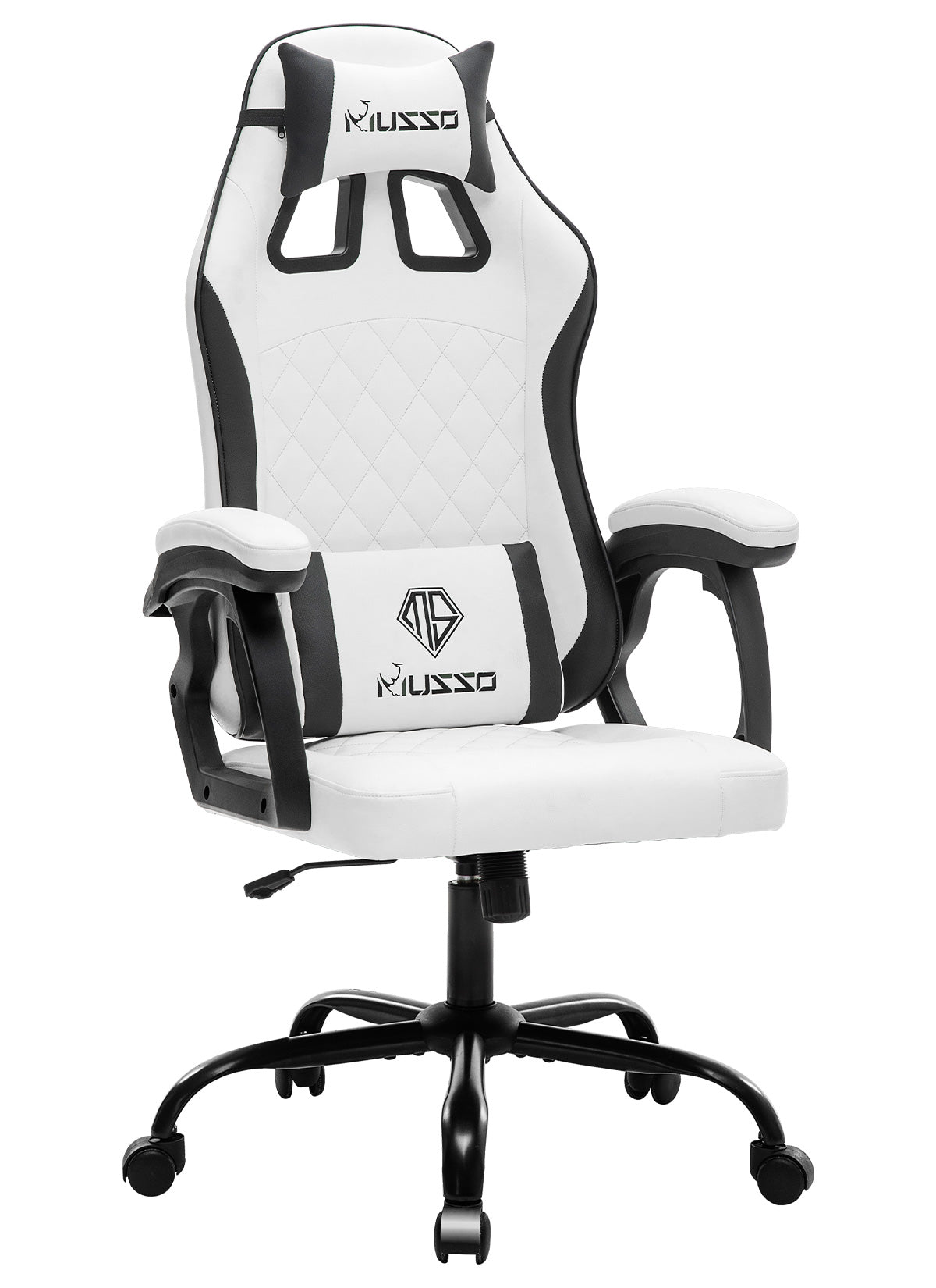 MUSSO Blazer Series PU Leather Computer Gaming Chair Panda 109P L SIZE Pink L (150cm-180cm) ≤140KG